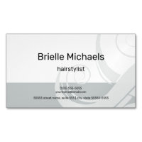 Parchemin Moderne de Coiffeur Gris