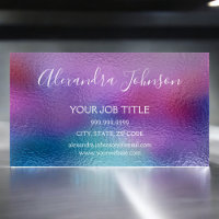Pastel Iridescente Foil Bleu, violet et Turquoise