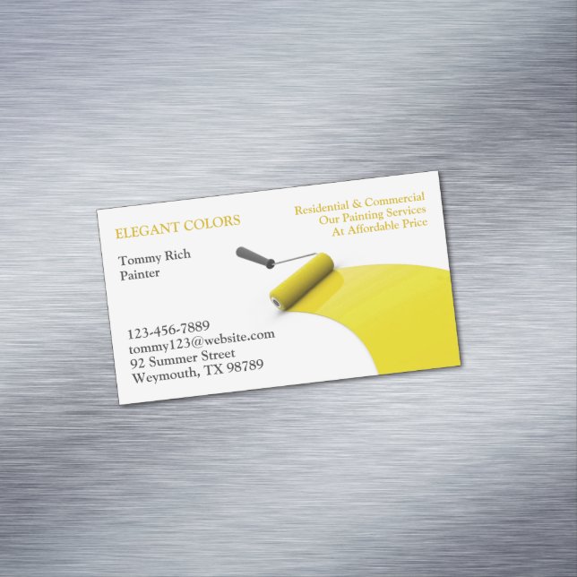Carte De Visite Magnétique Peinture (In Situ)