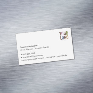 Carte de visite magnétique personnalisé Élégant mi