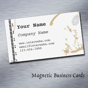 Carte de visite magnétique personnalisée de typear