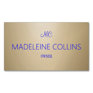 Carte De Visite Magnétique Personnaliser Simple Professional bois grain