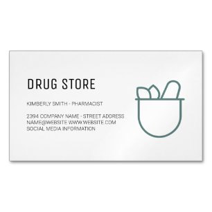 Carte De Visite Magnétique Pharmacien Médecine