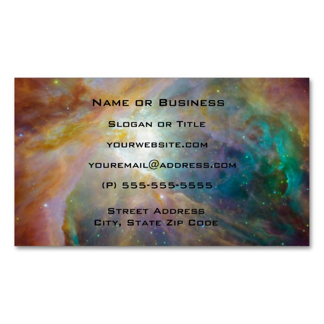 Carte De Visite Magnétique Photo Orion Nebula Astronomy (devant)