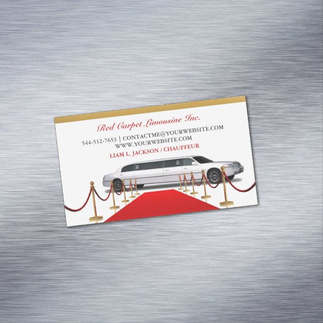 Carte De Visite Magnétique Pilote Limousine (In Situ)