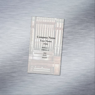 Carte De Visite Magnétique Pipe organe
