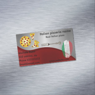 Carte De Visite Magnétique Pizzeria italienne