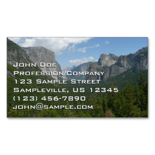 Carte De Visite Magnétique Point Inspiration dans le parc national de Yosemit