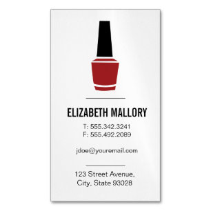 Carte De Visite Magnétique Polonais Minimaliste