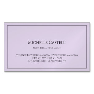 Carte De Visite Magnétique Premium Silk Professional Unique Classique Simple