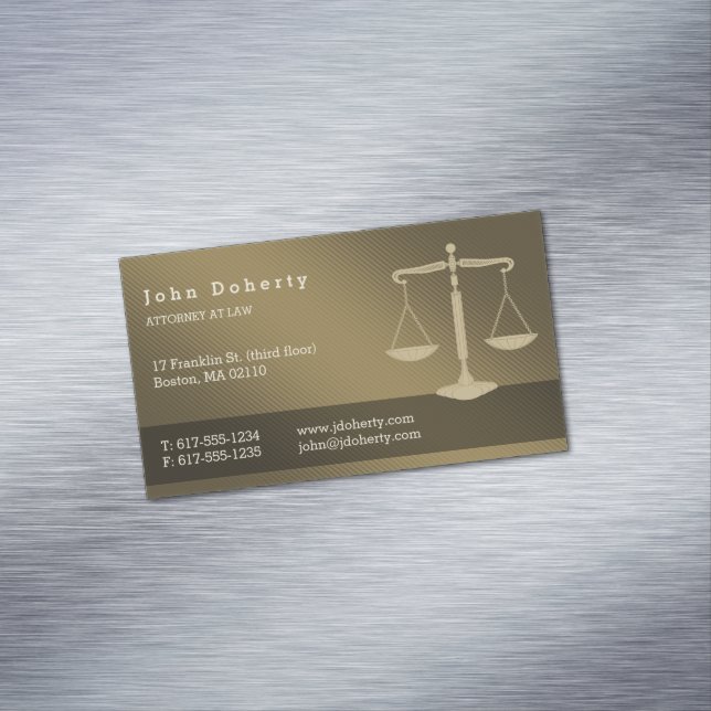 Carte De Visite Magnétique Procureur | Avocat professionnel (In Situ)