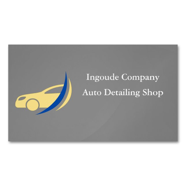 Carte De Visite Magnétique Professional Auto Detailing & Car Care Services (devant)
