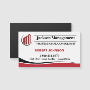 Carte de visite magnétique professionnel avec logo