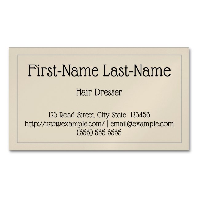 Carte de visite magnétique professionnel pour la d (devant)