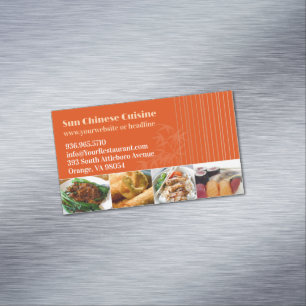 Carte De Visite Magnétique Restaurant asiatique