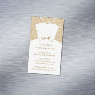 Carte De Visite Magnétique Robe blanche mariage