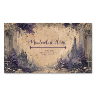 Carte De Visite Magnétique Romance gothique Fairytale Castle Ruines