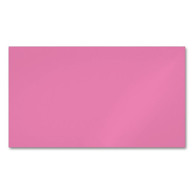 Carte De Visite Magnétique Rose #EF8484, Cadillac rose (devant)