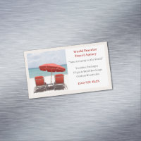Sable Red Chaises Agence de Voyage Plage