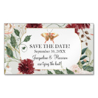 Sauvez notre date Watercolor Butterfly Garden Flor
