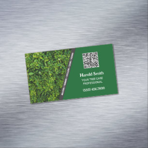 Carte De Visite Magnétique Service d'arbre QR personnalisé