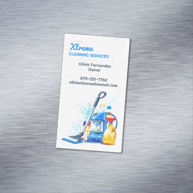 Carte De Visite Magnétique Service de nettoyage (In Situ)