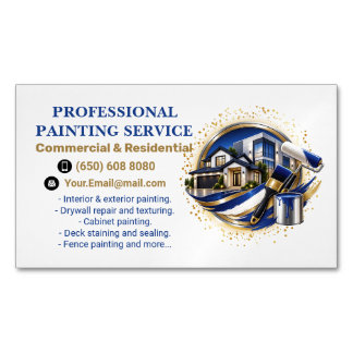 Carte De Visite Magnétique Service de peinture moderne élégant professionnel