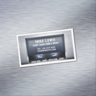 Carte De Visite Magnétique Services de portes de garage