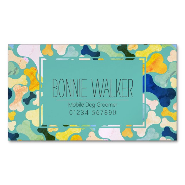 Carte De Visite Magnétique services pour animaux de compagnie pour chiens (devant)