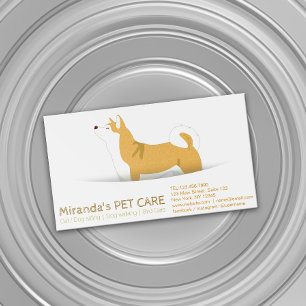 Carte De Visite Magnétique Shiba Inu Chien Soins pour animaux de compagnie as