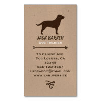 Silhouette de Labrador Retriever Chocolat