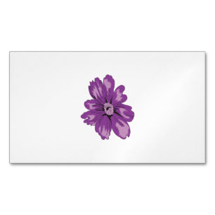 Carte De Visite Magnétique Style Fille, Aubergine Légère, Cèdre Blanchi