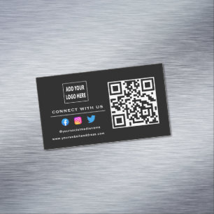 Carte De Visite Magnétique Suivre L'Analyse Pour Se Connecter Avec Nous QR Co