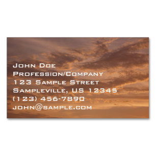 Carte De Visite Magnétique Sunset Clouds II Pastel Nature Abstraite