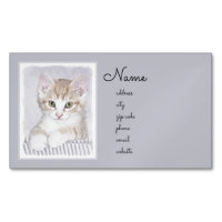 Tabby Orange Kitten Peinture - Art Chat original