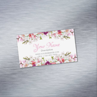 Carte De Visite Magnétique Tarjeta de visita - Floral