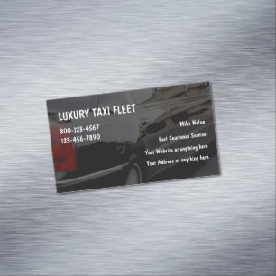 Carte De Visite Magnétique Taxi de luxe