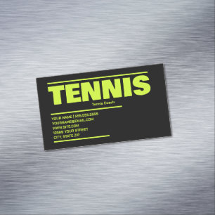 Carte De Visite Magnétique Tennis