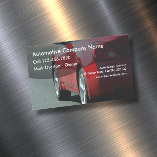 Carte De Visite Magnétique Thème des véhicules à moteur