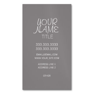 Carte De Visite Magnétique Titane libre simple