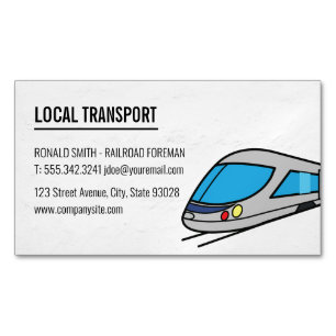 Carte De Visite Magnétique Train à grande vitesse