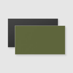 Carte de visite magnétique vert armée
