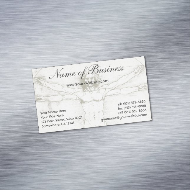 Carte De Visite Magnétique Vitruve (In Situ)