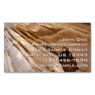 Carte De Visite Magnétique Zion Canyon Mur I Abstrait Nature Photographie
