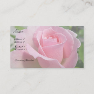 Carte de visite magnifique de rose de rose