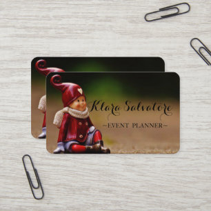 Carte De Visite Magnifique Poupée Boy de Noël magnifique