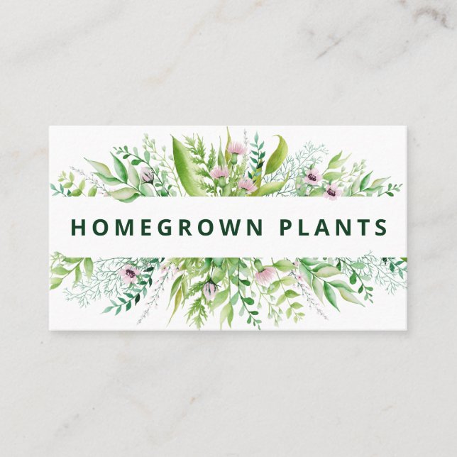 Carte De Visite Magnifique pouponnière Plante du bouquet de printe (Devant)