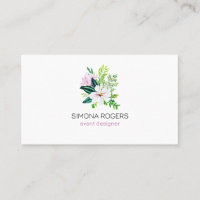 Magnolia rose et feuilles, bouquet aquarelle