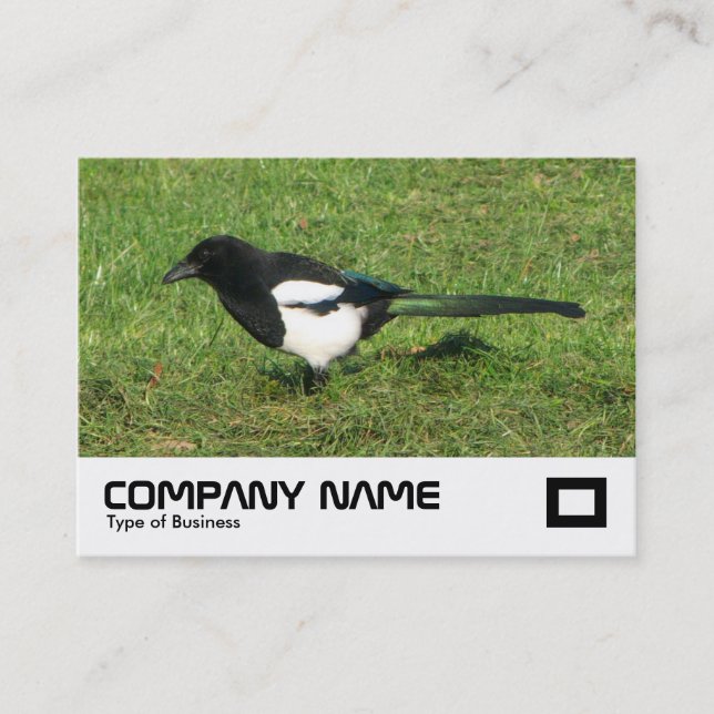 Carte De Visite Magpie européenne (Devant)