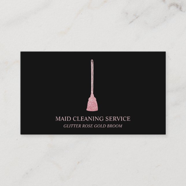 Carte De Visite Maid Cleanhouse Sparkling or rose (Devant)